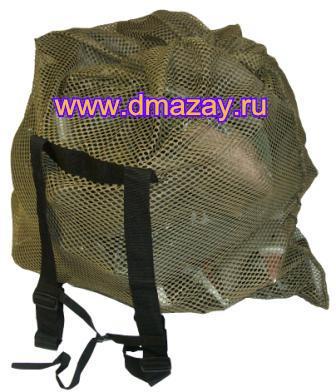 Сумка – рюкзак для переноски подсадных корпусных и полукорпусных гусей и уток ALLEN 242 Magnum Mesh Decoy Bag 47"x50" OD Green